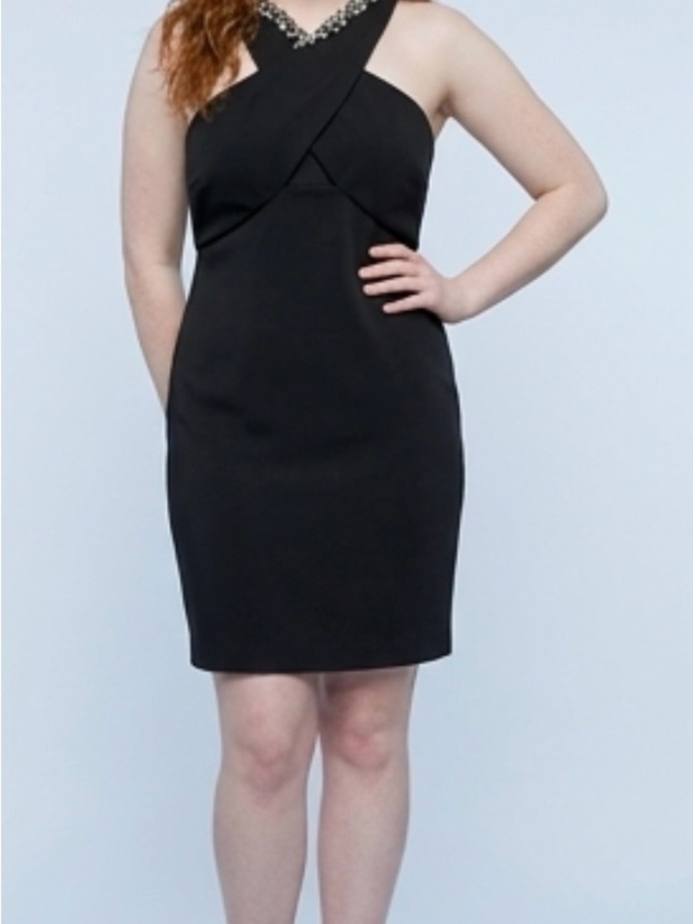 New black cocktail dress. Wedding, special occasion. Spring/summer season start